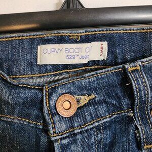 Levi's 529 Curvy Boot Cut Jeans 8 Medium